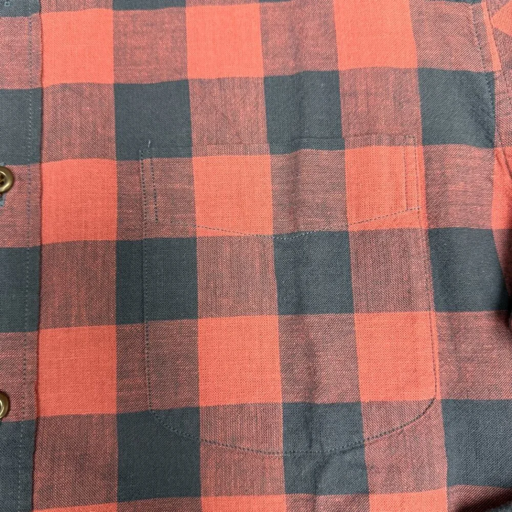 EUC Men's J. CREW Checkered Plaid Long Sleeve‎ Button Down Shirt | Size L